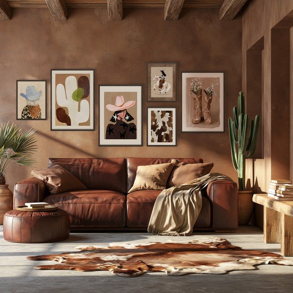 Spausdintas paveikslas su rėmeliu 50x70 cm Cowgirl – Styler-image-3