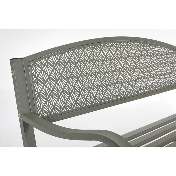 Khaki spalvos metalinis sodo suoliukas Lizette – Bizzotto-image-3