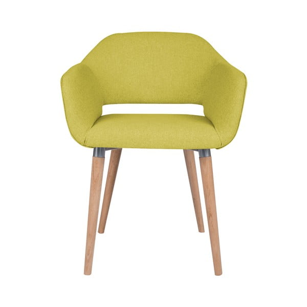 Geltonos spalvos valgomojo kėdė Cosmopolitan Design Napoli