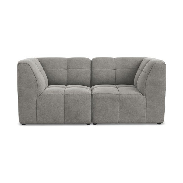 Pilkos spalvos sofa iš velveto 180 cm Aloha – Makamii