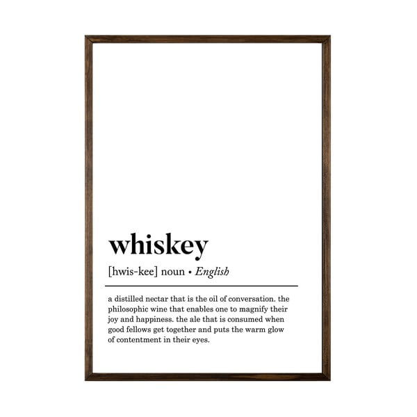 Plakatas 50x70 cm Whiskey - Wallity