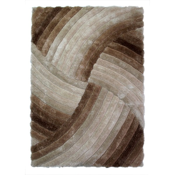 Rudos ir pilkos spalvos kilimas Flair Rugs Furrow Natural, 120 x 170 cm