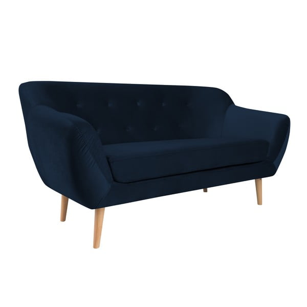 Tamsiai mėlyna dviejų vietų sofa Mazzini Sofas Amelie-image-2
