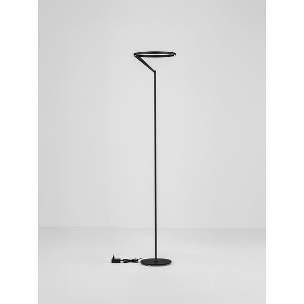 Matinės juodos spalvos iš aliuminio pastatomas šviestuvas LED su pritemdymo funkcija (aukštis 168 cm) Tilia – Nova Luce-image-3
