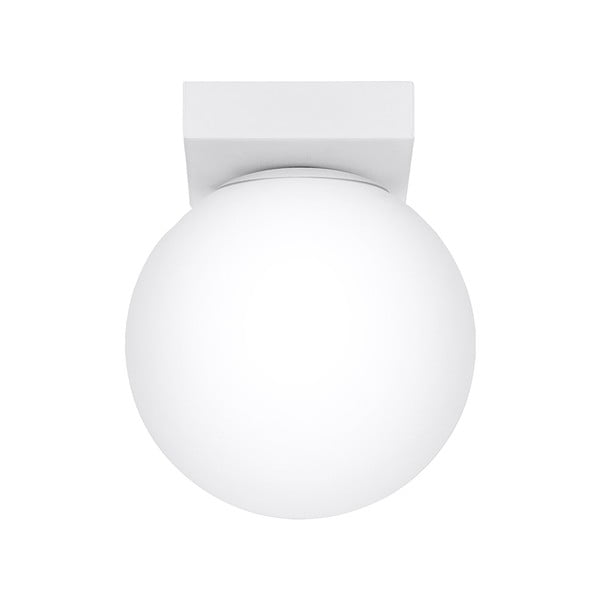 Lubinis šviestuvas baltos spalvos ø 12 cm su stiklo gaubtu Umerta – Nice Lamps