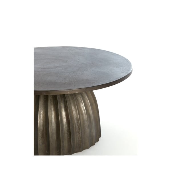 Iš metalo apvalios formos šoninis stalas ø 70 cm Veglia – Light & Living-image-2