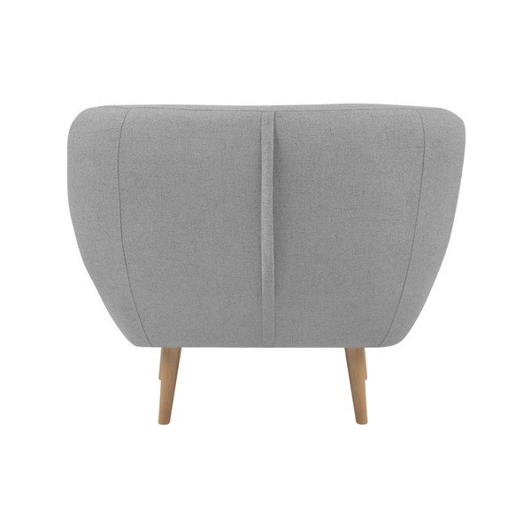 Šviesiai pilkas fotelis su šviesiomis kojomis Mazzini Sofas Sicile-image-2