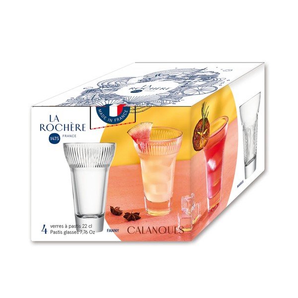 Stiklinės 4 vnt. šotams 220 ml Mix – La Rochére-image-4