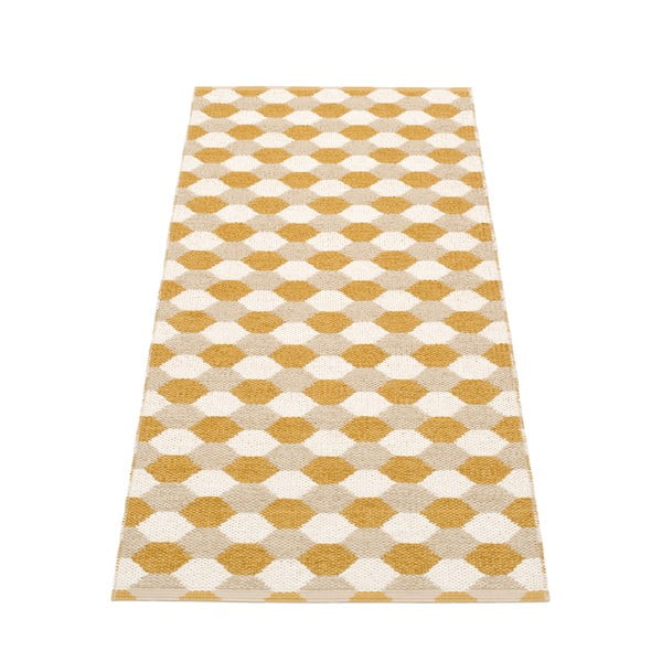 Ochros spalvos lauko kilimas 70x160 cm Dana Ochre – Pappelina