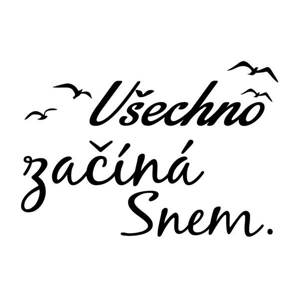 Sienų lipdukas su citata Ambiance All starts from a dream-image-2