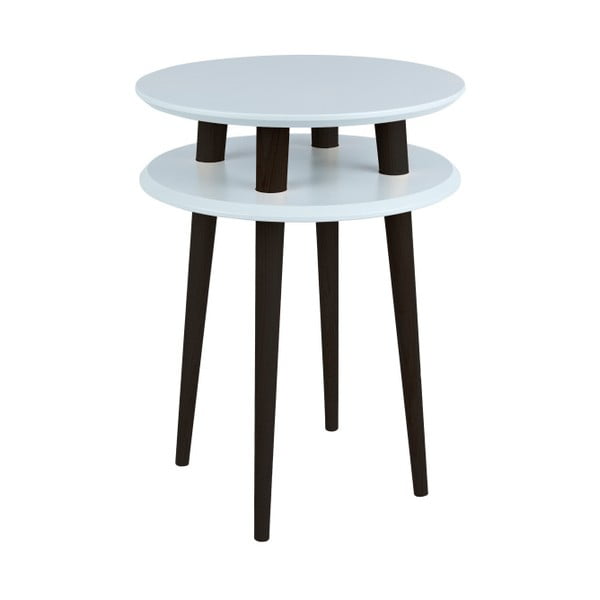 Šviesiai pilkas staliukas su juodomis kojomis "Ragaba UFO", Ø 45 cm