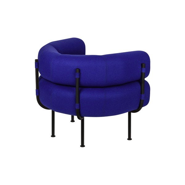 Mėlynos spalvos krėslas iš vilnos Ubi – noo.ma-image-2