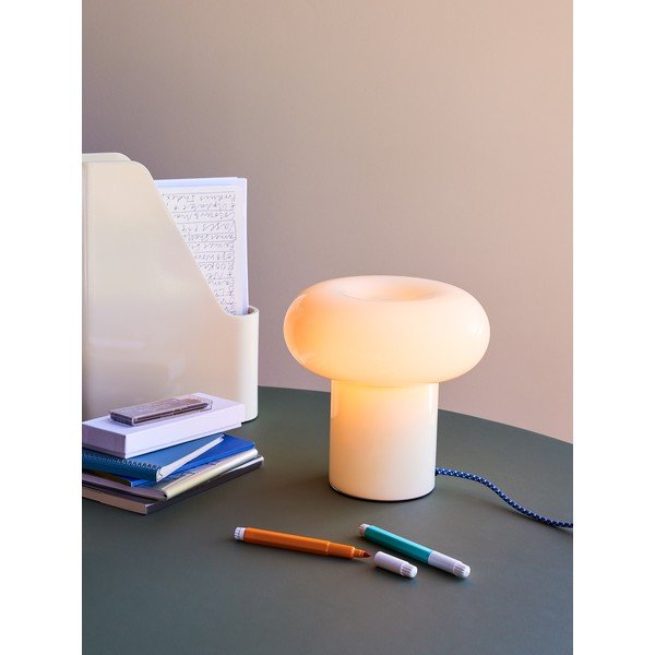 Šviesiai žalios spalvos iš stiklo stalinis šviestuvas (aukštis 22 cm) Hues – Hübsch-image-1