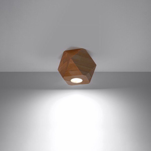 Natūralios spalvos taškinis šviestuvas 12x12 cm Vige – Sollux-image-2