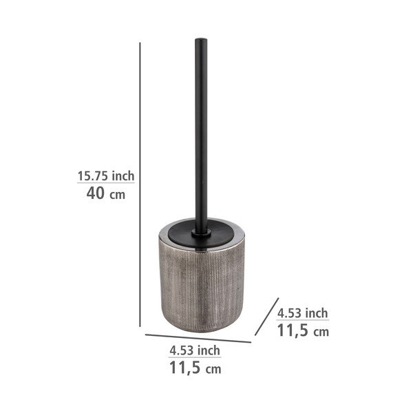 Iš keramikos tualeto šepetys sidabrinės spalvos Rivara – Wenko-image-2