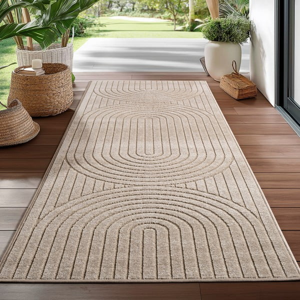 Smėlio spalvos lauko kilimas 80x250 cm Nova 1201 – Ayyildiz Carpets-image-1