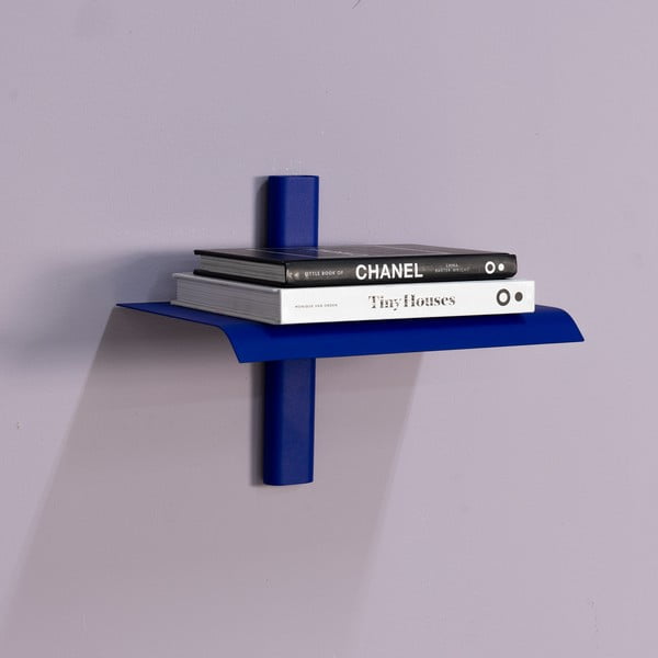 Mėlynos spalvos iš metalo sieninė lentyna 28 cm Hola – Spinder Design-image-1