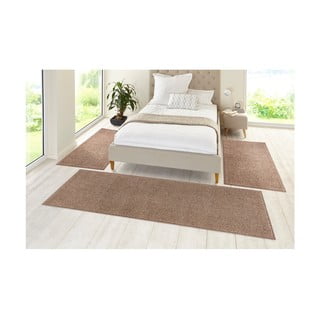 3 smėlio spalvos kilimėlių rinkinys Hanse Home Pure