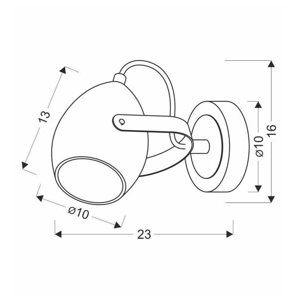 Juodo metalo sieninis šviestuvas Anica - Candellux Lighting-image-2