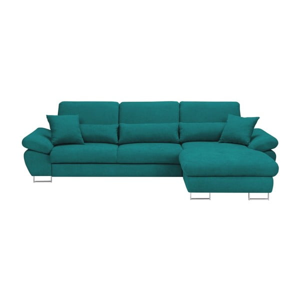 Turkio spalvos "Windsor & Co Sofos Pi" sofa lova, dešinysis kampas
