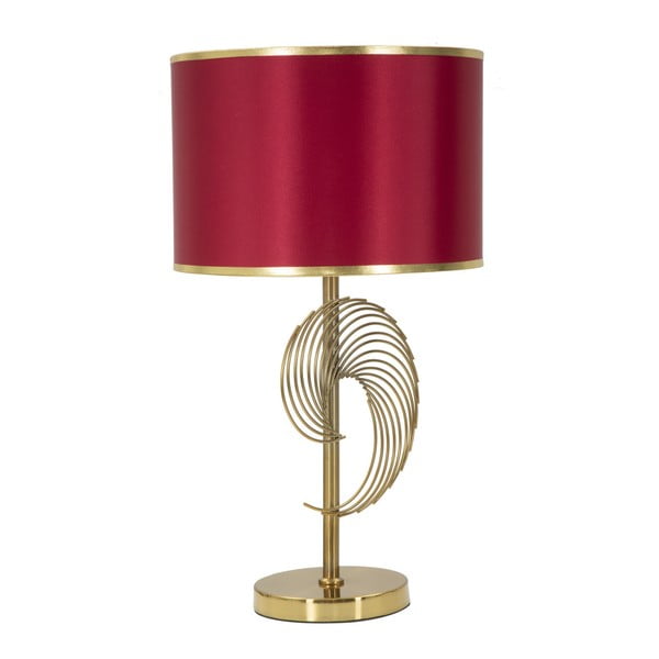 "Mauro Ferretti" bordo raudonos spalvos su auksine struktūra spiralinis stalinis šviestuvas