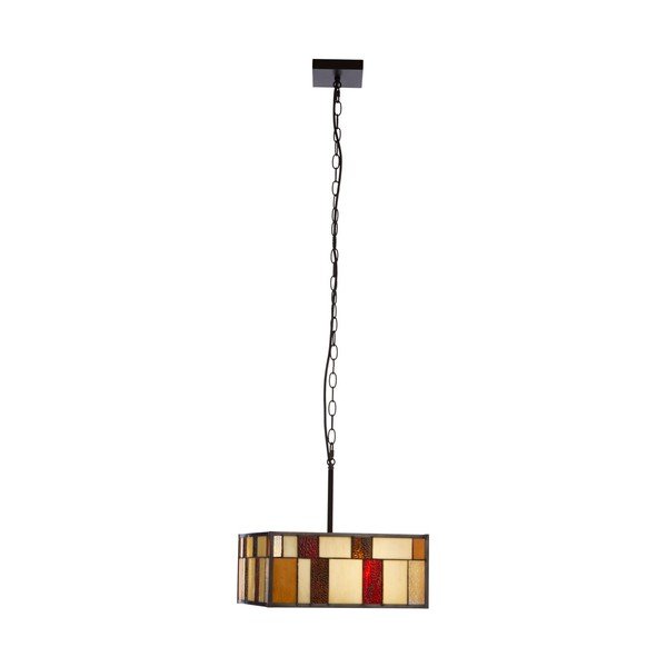 Iš metalo kabantis šviestuvas su stiklo gaubtu Waldorf – Premier Housewares
