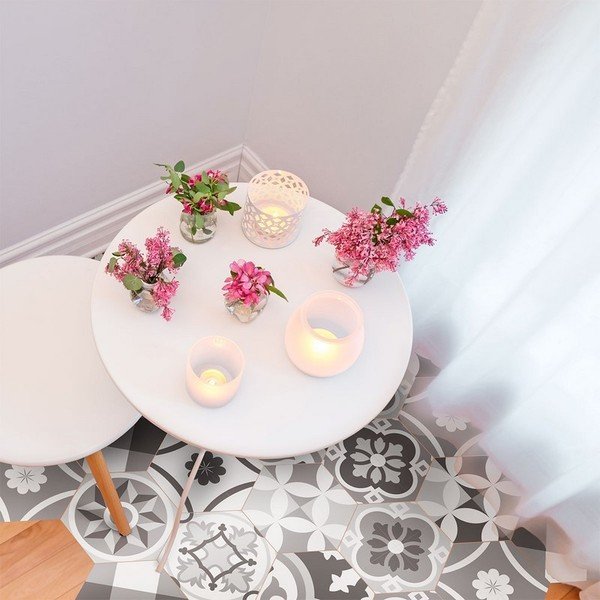 10 vandeniui atsparių grindų lipdukų rinkinys "Ambiance Adamo", 20 x 18 cm-image-1