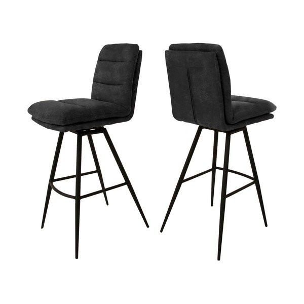 Tamsiai pilka baro kėdė Canett Uri-image-2