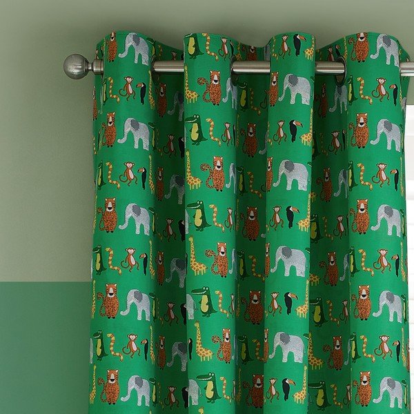 Vaikiškos užuolaidos 2 vnt. 168x183 cm Animal Magic – Catherine Lansfield-image-1