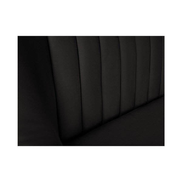 Juoda dvivietė sofa "Micadoni Home Vincente-image-4