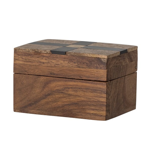 Dekoratyvinė iš medžio daiktadėžė rudos spalvos 6,5x4,5x4 cm Cemile – Bloomingville