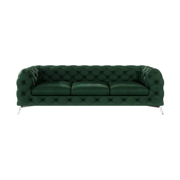 Tamsiai žalios spalvos iš velveto sofa 243 cm Chelsea – Ropez