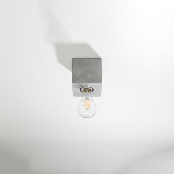 Lubinis šviestuvas pilkos spalvos 10x10 cm Gabi – Nice Lamps