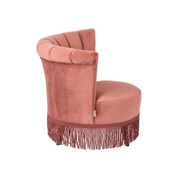 Rožinis fotelis Dutchbone Flarir-image-3