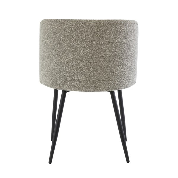 Pilkos spalvos iš audinio valgomojo kėdė Elyna – Light & Living-image-3