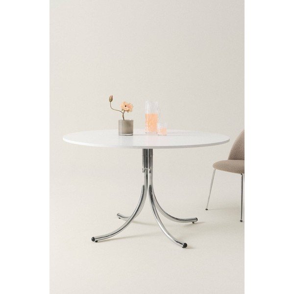 Iš metalo apvalios formos valgomojo stalas ø 130 cm Chipley – Jotex-image-1