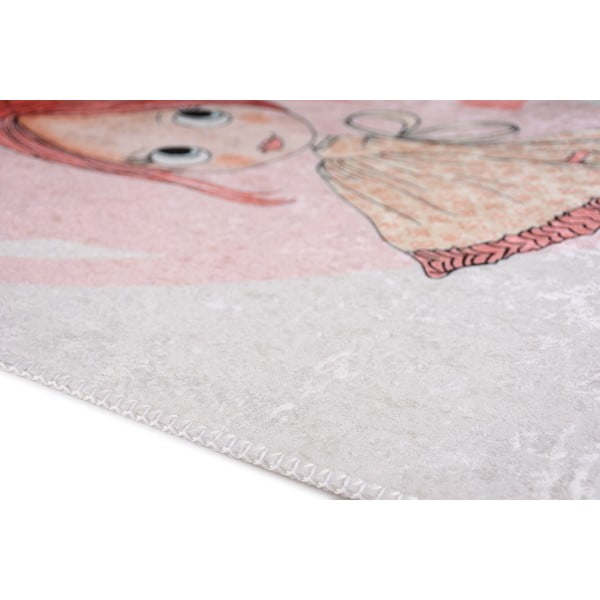 Vaikiškas kilimas šviesiai rožinės spalvos 100x160 cm Lovely Girl – Vitaus-image-3