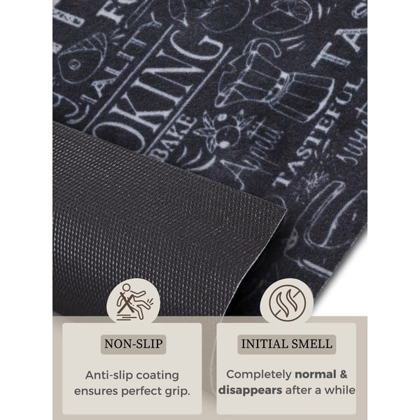 Juodas kilimas 50x150 cm Wild Kitchen Board - Hanse Home-image-4