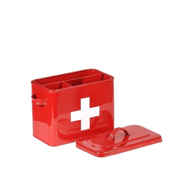 Raudona skardinė dėžutė LABEL51 Firt Aid-image-1