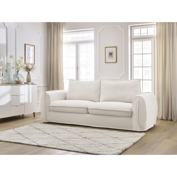 Smėlio spalvos sofa miegojimui/sulankstoma 216 cm Archimede – Bobochic Paris-image-1