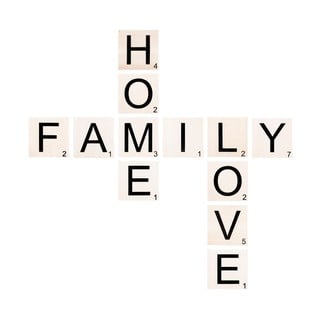 Nástěnná dekorace Wallity Scrabble