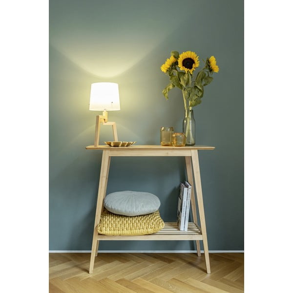 Natūralios spalvos bambuko konsolinis staliukas 30x80 cm Kona - Wenko-image-1