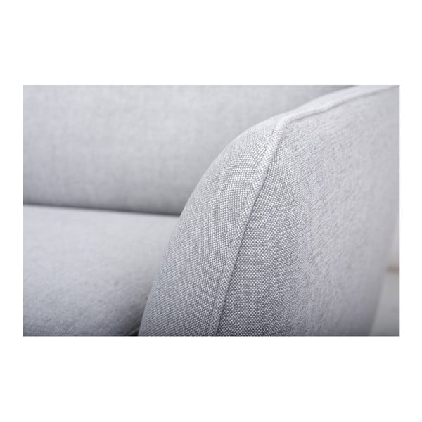 Šviesiai pilka kampinė sofa Scandic Paris, kairysis kampas-image-1