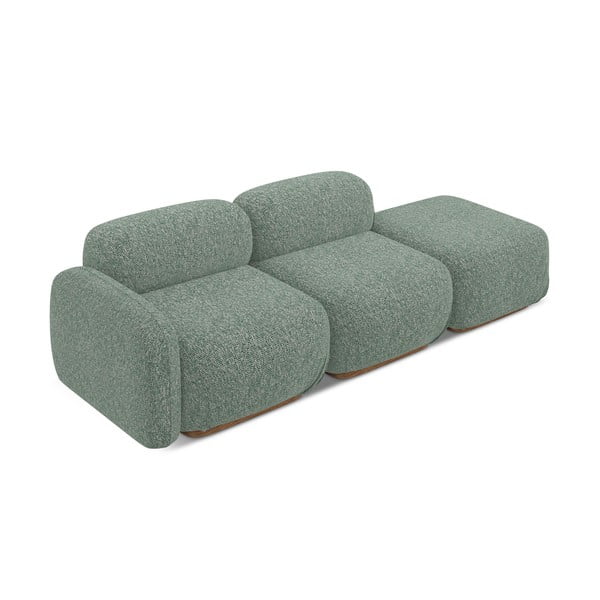 Šviesiai žalios spalvos modulinis gultas (su kairiuoju kampu) Ailani – Makamii-image-3