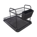 Iš metalo dviejų aukštų kiaurasamtis juodos spalvos 42,5x32 cm Radka – Orion