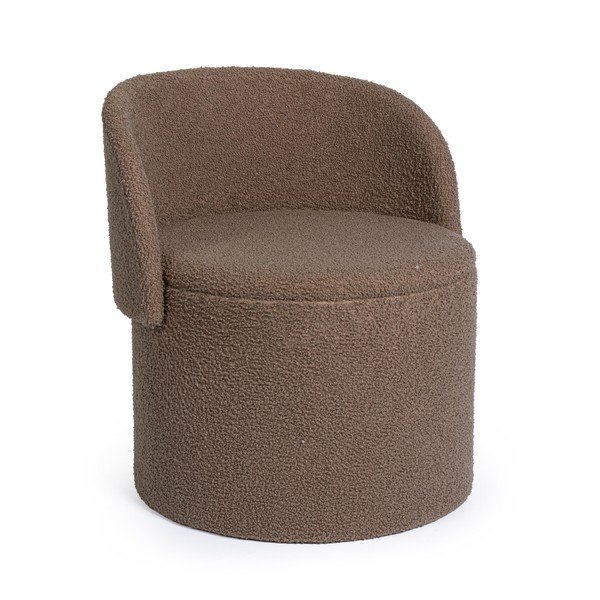 Taupe spalvos pufas iš boucle Anthea – Yes Everyday