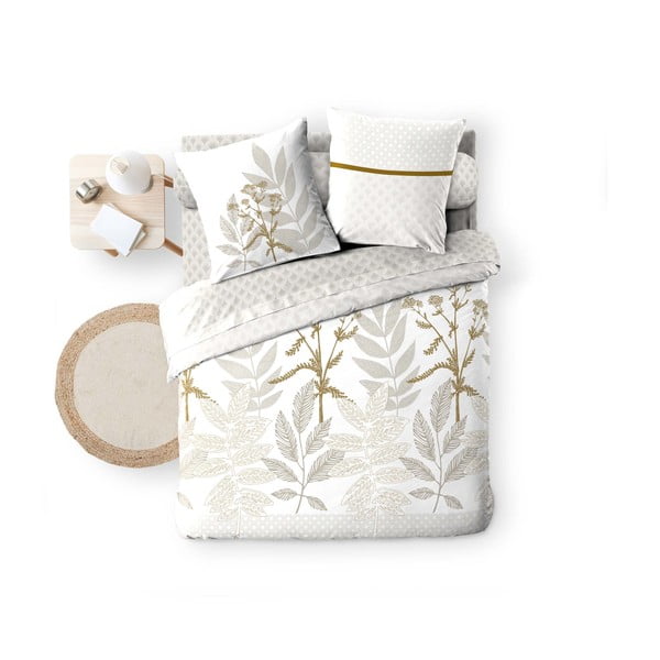 Smėlio spalvos iš medvilnės dvigulė/itin ilga patalynė su paklode/6 dalių 240x220 cm Raoni – douceur d'intérieur-image-3