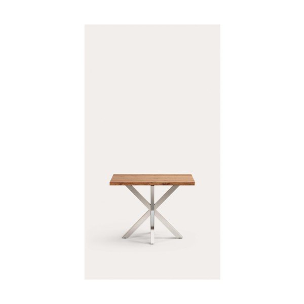Valgomojo stalas su ąžuolo dekoro stalviršiu 90x160 cm Argo – Kave Home