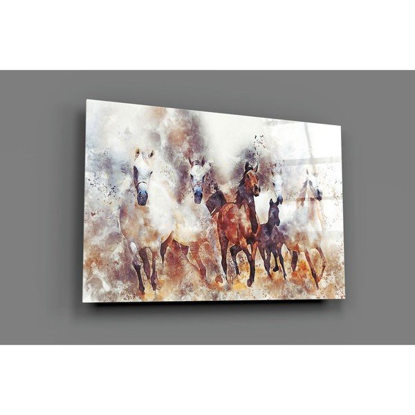 Paveikslas ant stiklo Insigne Horses II-image-2