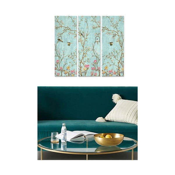 Paveikslai 3 vnt. rinkinyje 20x50 cm - Wallity-image-1